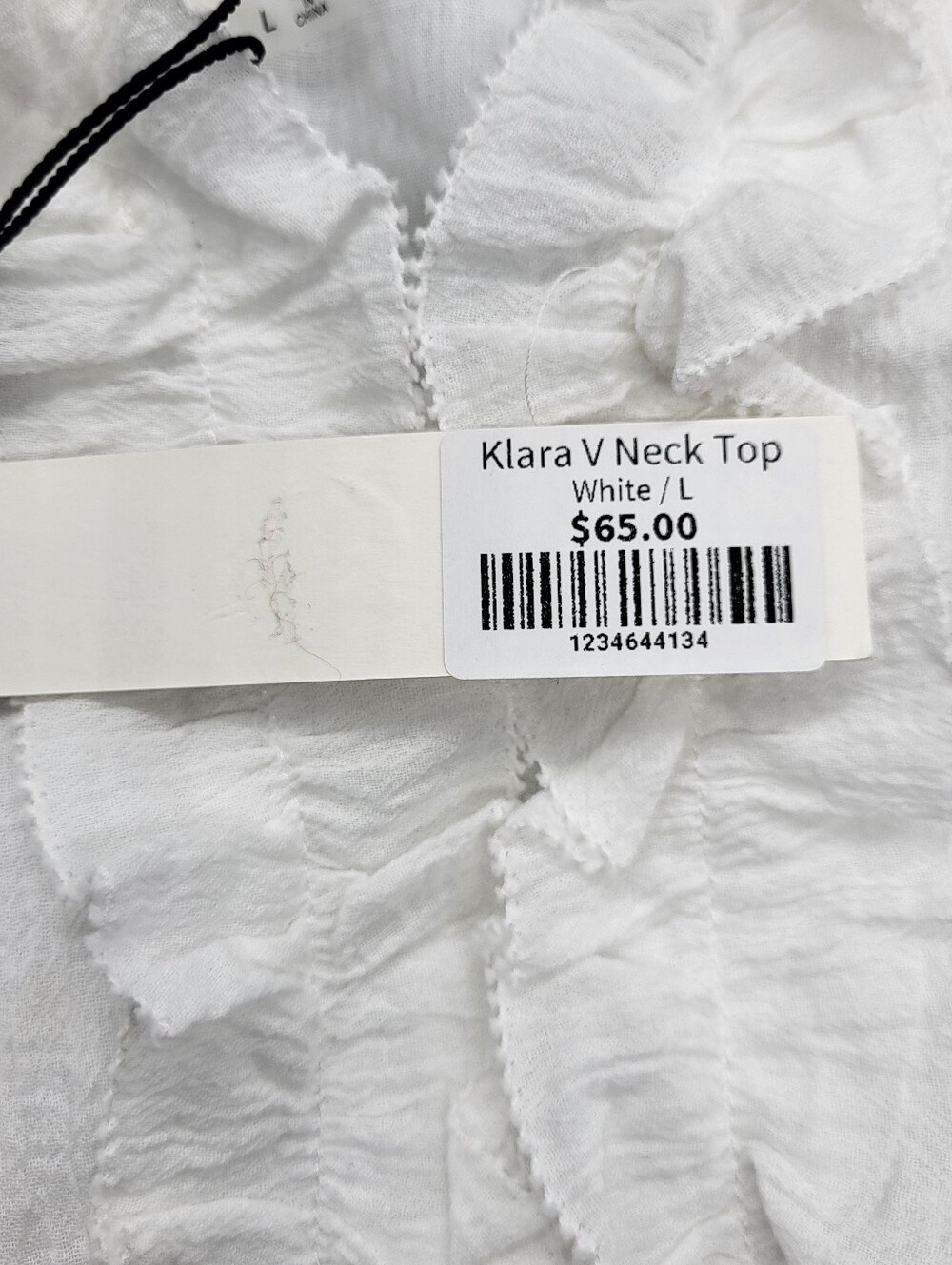 Mustard Seed Klara White V-Neck Top - Picture 8 of 9